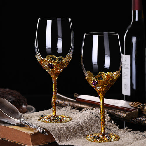 Household European Style Grape Goblet Wine Glass