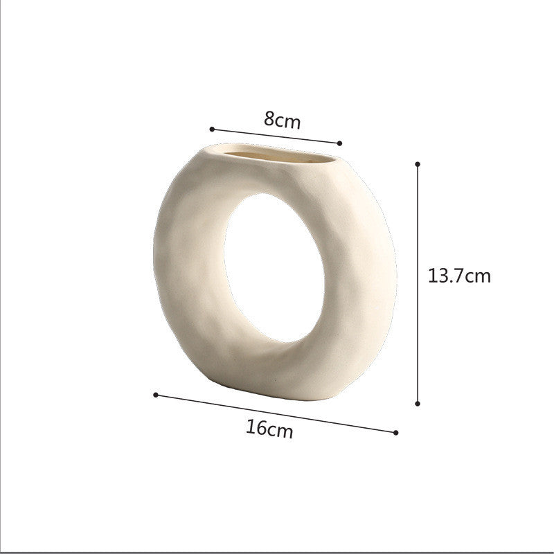 Scandinavian Style Simple Ceramic Vases Ornaments