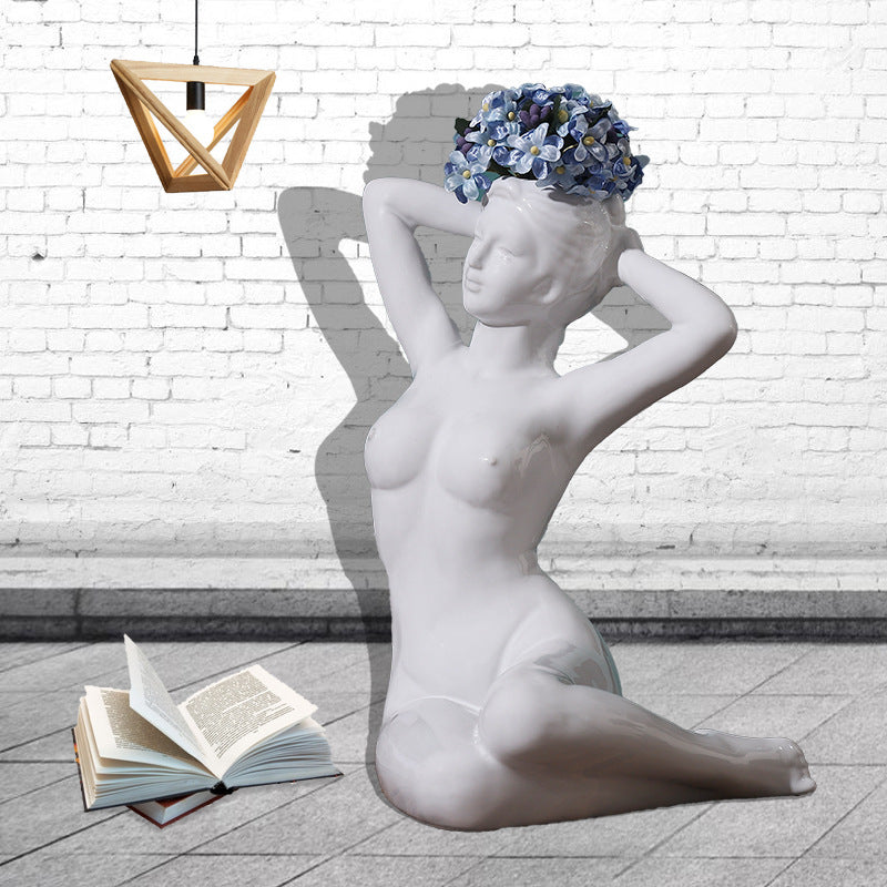 Nordic Ceramic Sculpture Garden Home Decor