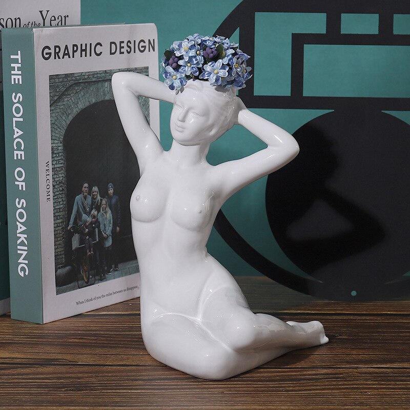 Nordic Ceramic Sculpture Garden Home Decor