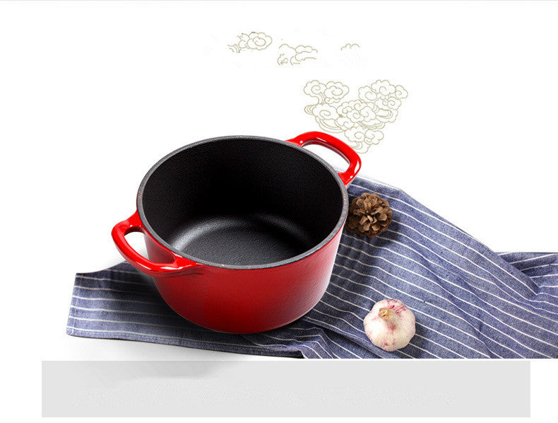 Enamel cast iron stock pot iron stew pot universal