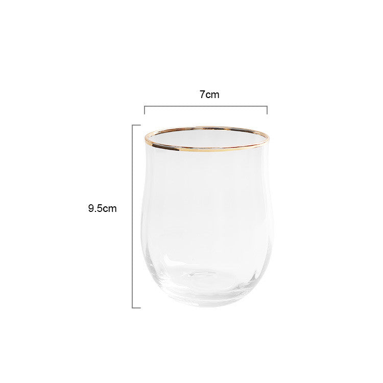Vertical Ribbed Cocktail Glass Juice Glass Wine Set