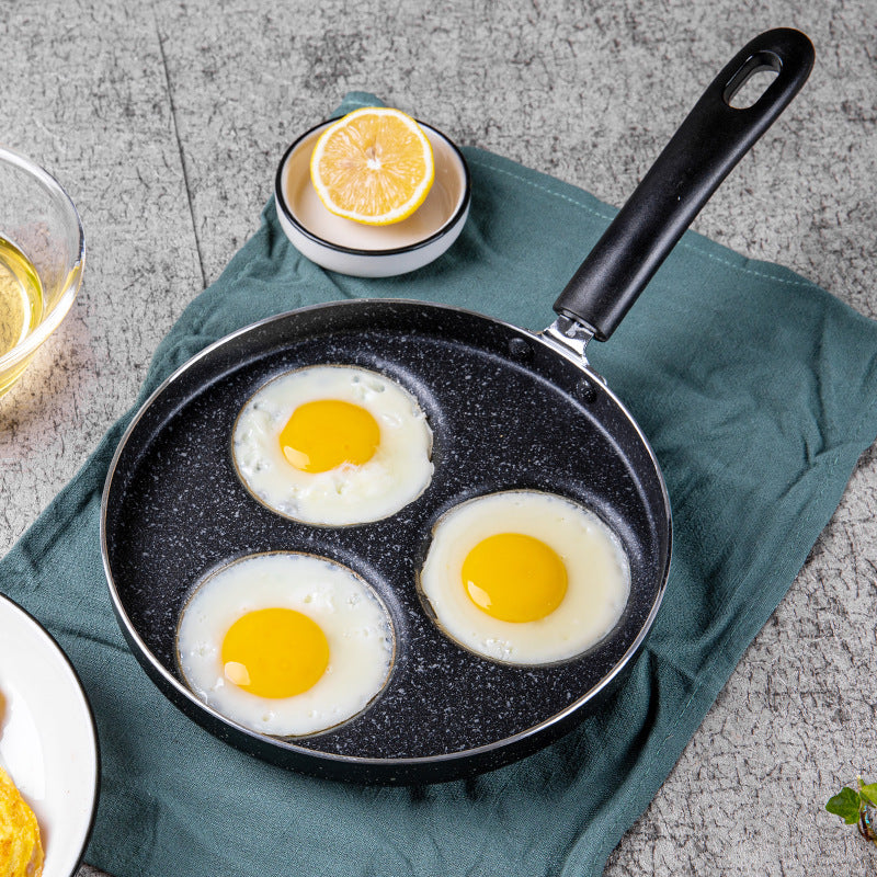 Non-Stick Flat Bottom Four-Hole Omelette Pan