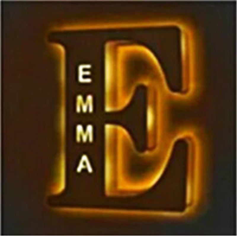 Wooden Letter Pendulum Personalized Decorative Lamp