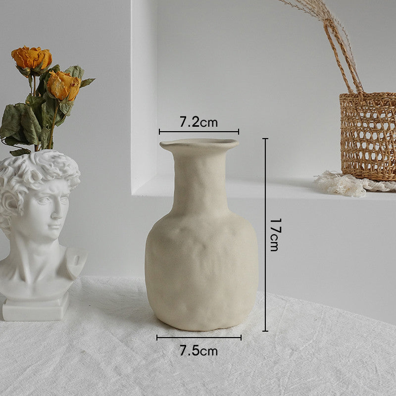 Simple Ceramic Vase Dry Flower Living Room Decor Vase