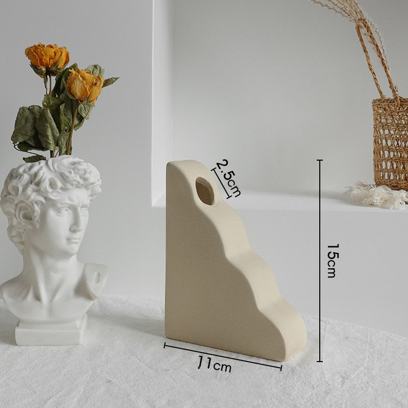 Simple Ceramic Vase Dry Flower Living Room Decor Vase