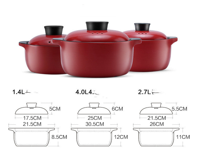 Pot Household Ceramic Stock Gas High Temperature Resistant