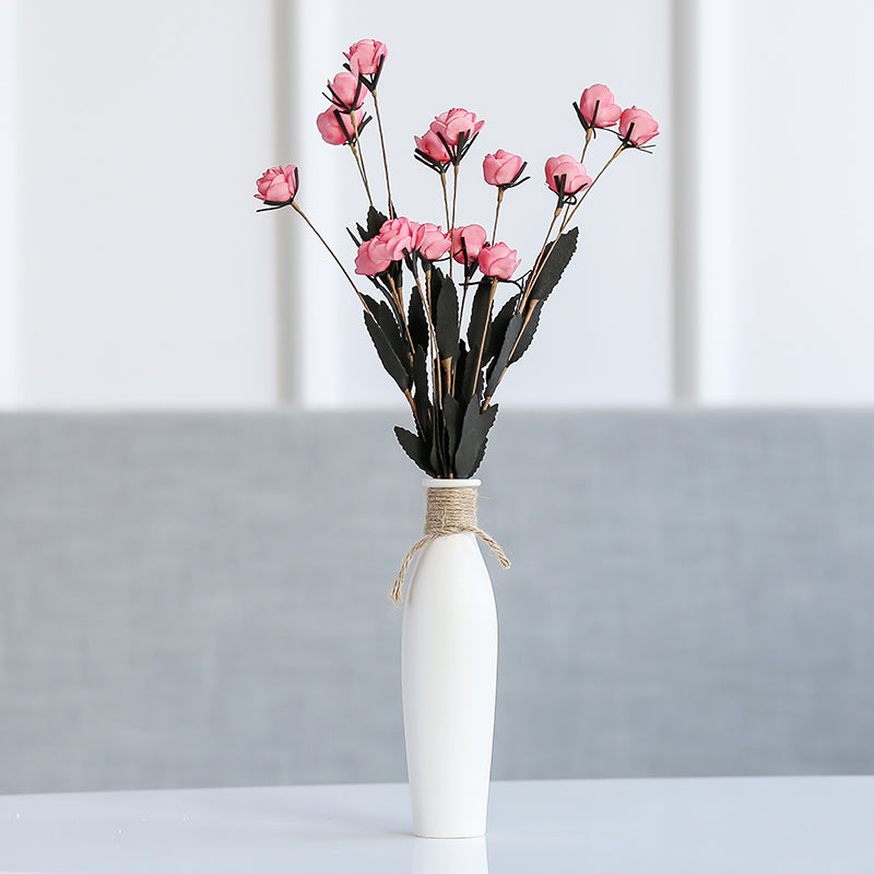 Modern Artificial Dried Flower Ceramic Vase Home Decor