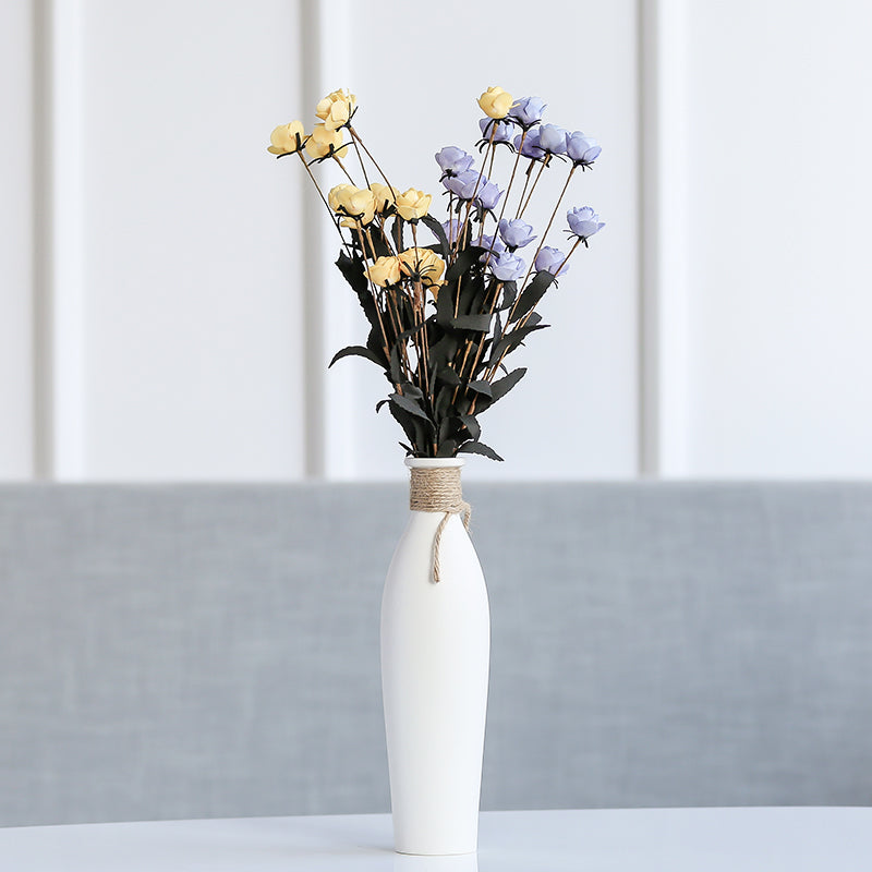 Modern Artificial Dried Flower Ceramic Vase Home Decor