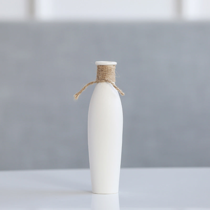 Modern Artificial Dried Flower Ceramic Vase Home Decor