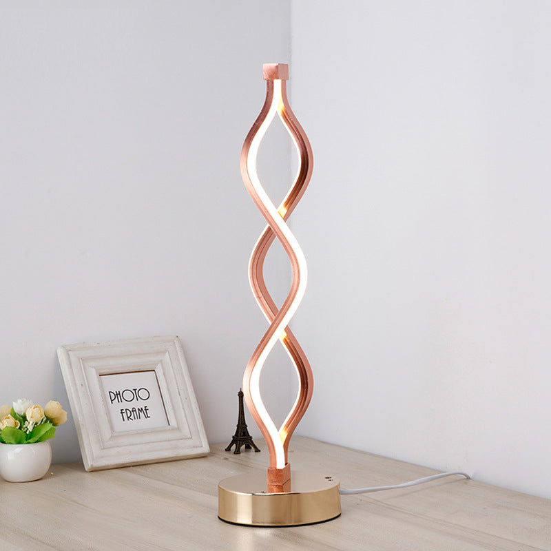 Spiral Acrylic Bedside Decorative Lamp