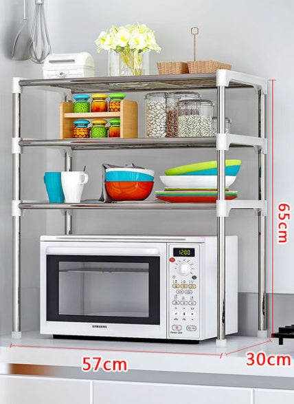 Microwave Shelf Spice Organizer Kitchen Rack