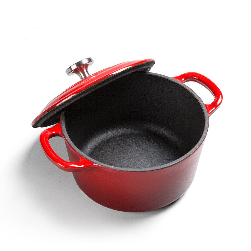 Enamel cast iron stock pot iron stew pot universal