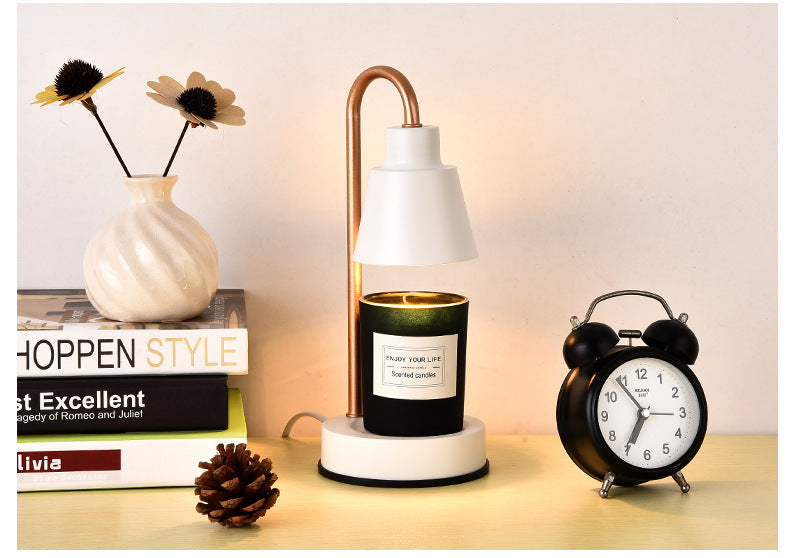 Decorative Metal Timed Small Aromatherapy Lamp