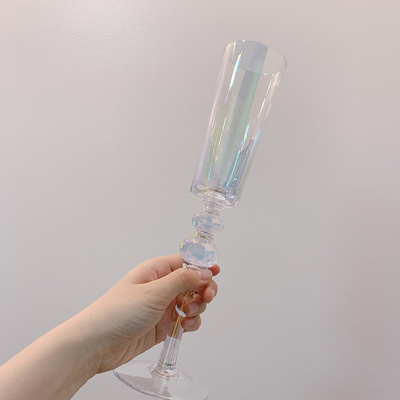 Streamer Rainbow Champagne Crystal Glass