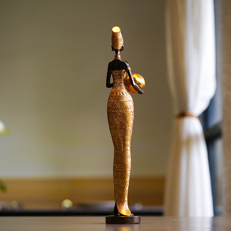 Sculpture Decorations For Black Women Figures
