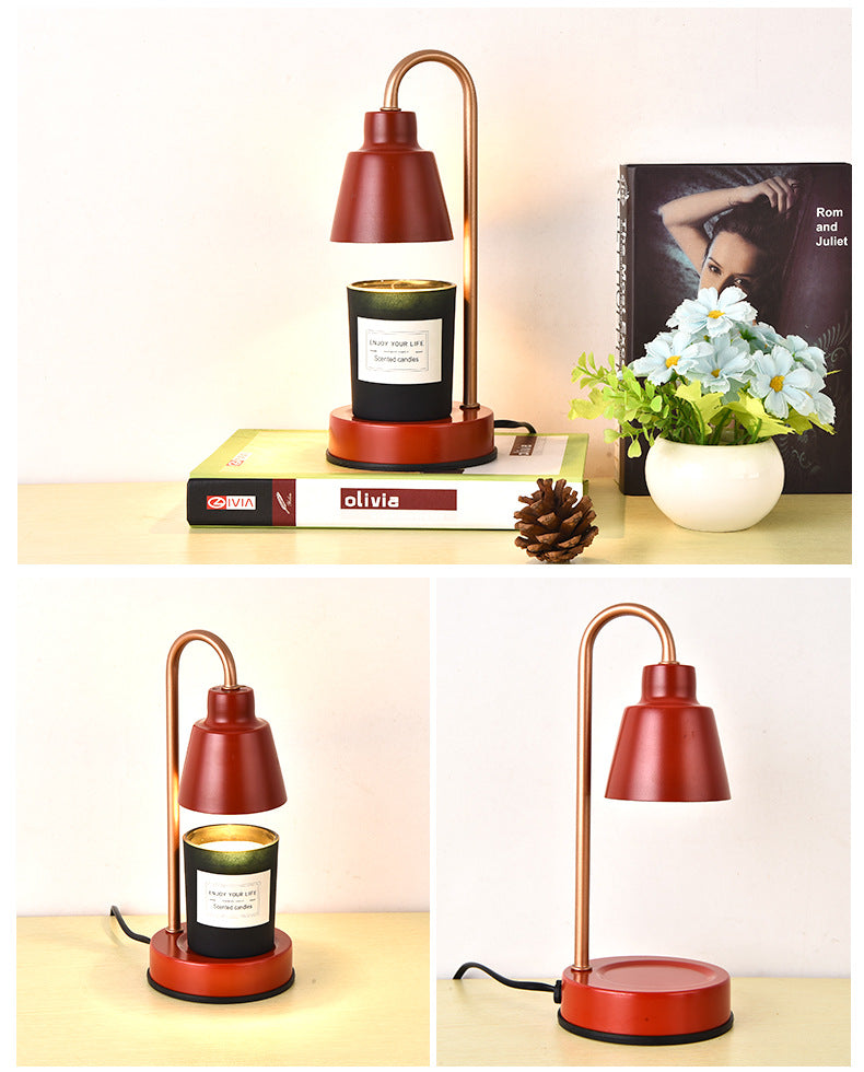 Decorative Metal Timed Small Aromatherapy Lamp