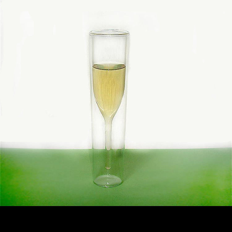 Red Wine Double Crystal Champagne Glass