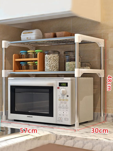 Microwave Shelf Spice Organizer Kitchen Rack