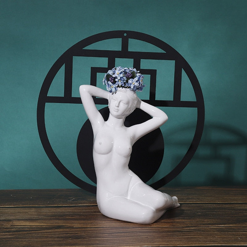 Nordic Ceramic Sculpture Garden Home Decor
