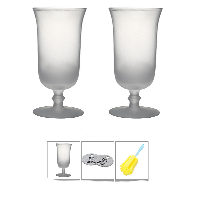 Fashion Simple Vintage Sandblasted Crystal Wine Glass