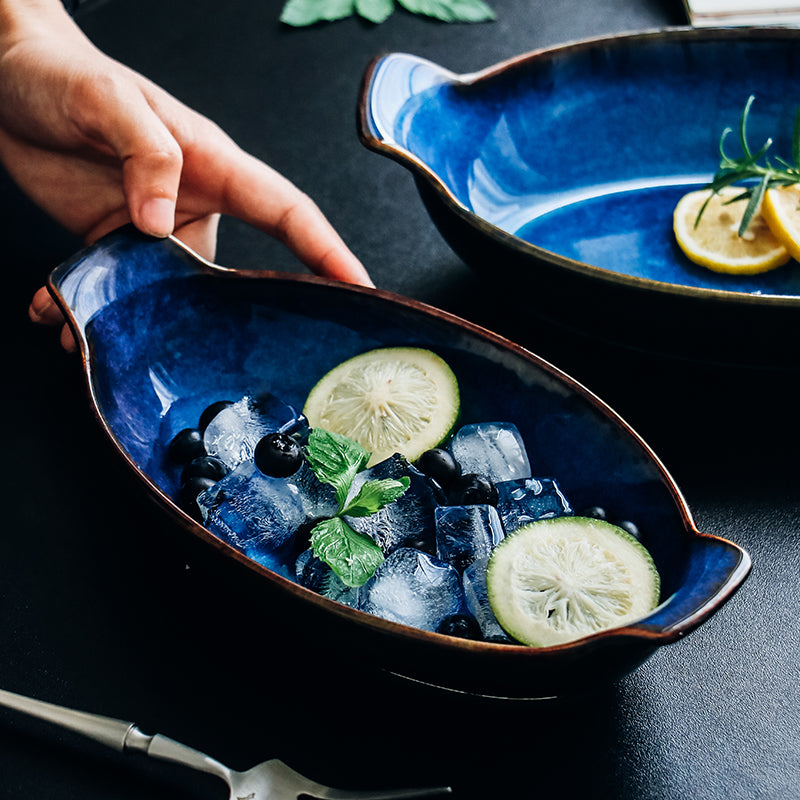Ceramic Binaural Baking Pan