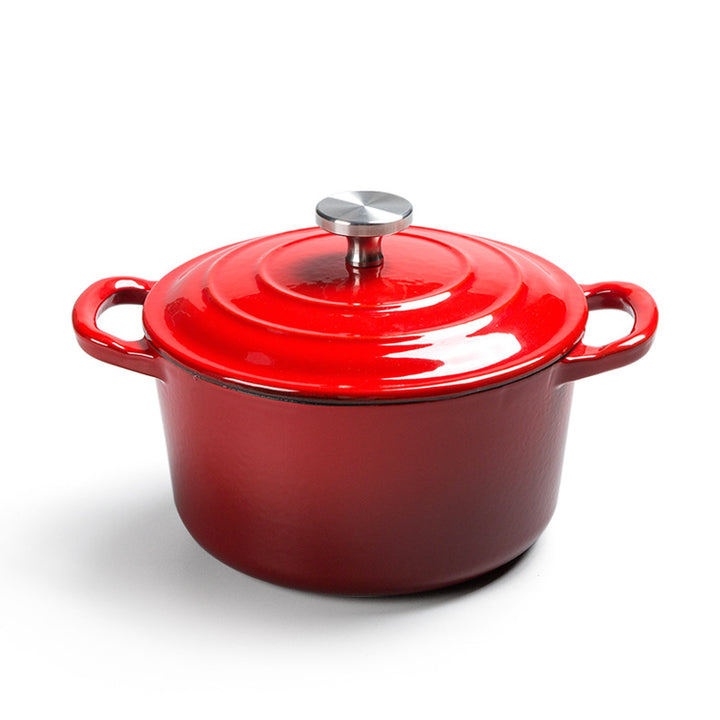 Enamel cast iron stock pot iron stew pot universal