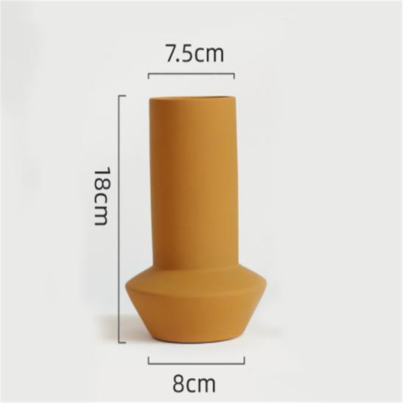 Nordic Morandi Art Vase Home Office Decor Flower Vase
