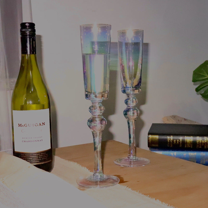 Streamer Rainbow Champagne Crystal Glass