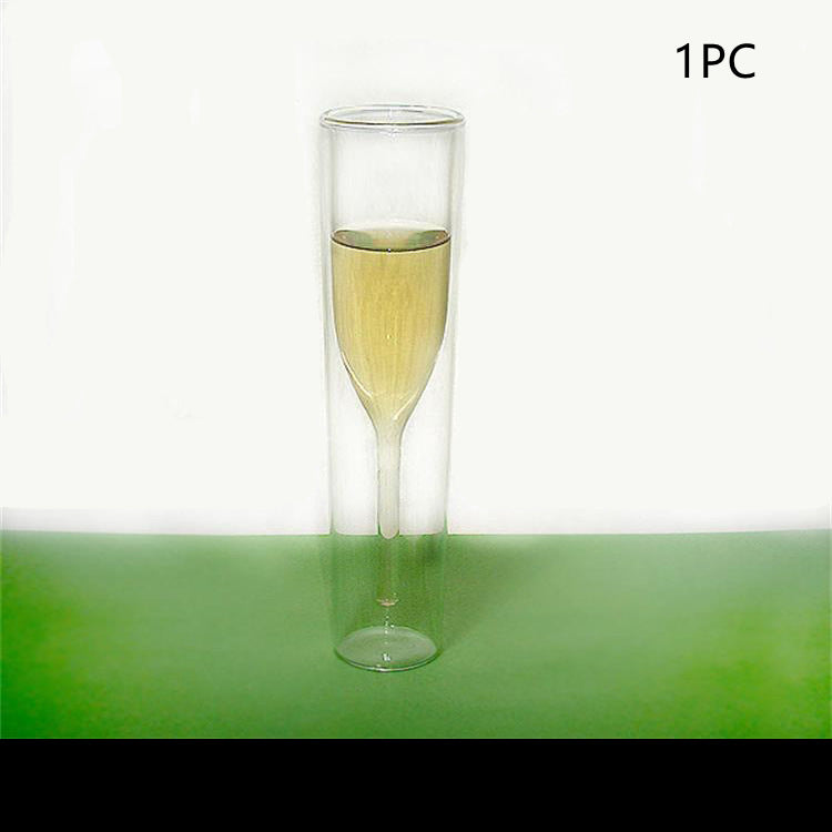 Red Wine Double Crystal Champagne Glass