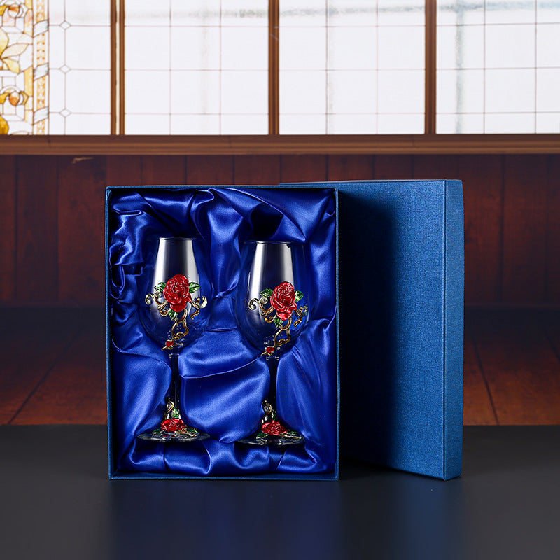Household Enamel Colored Crystal Glass