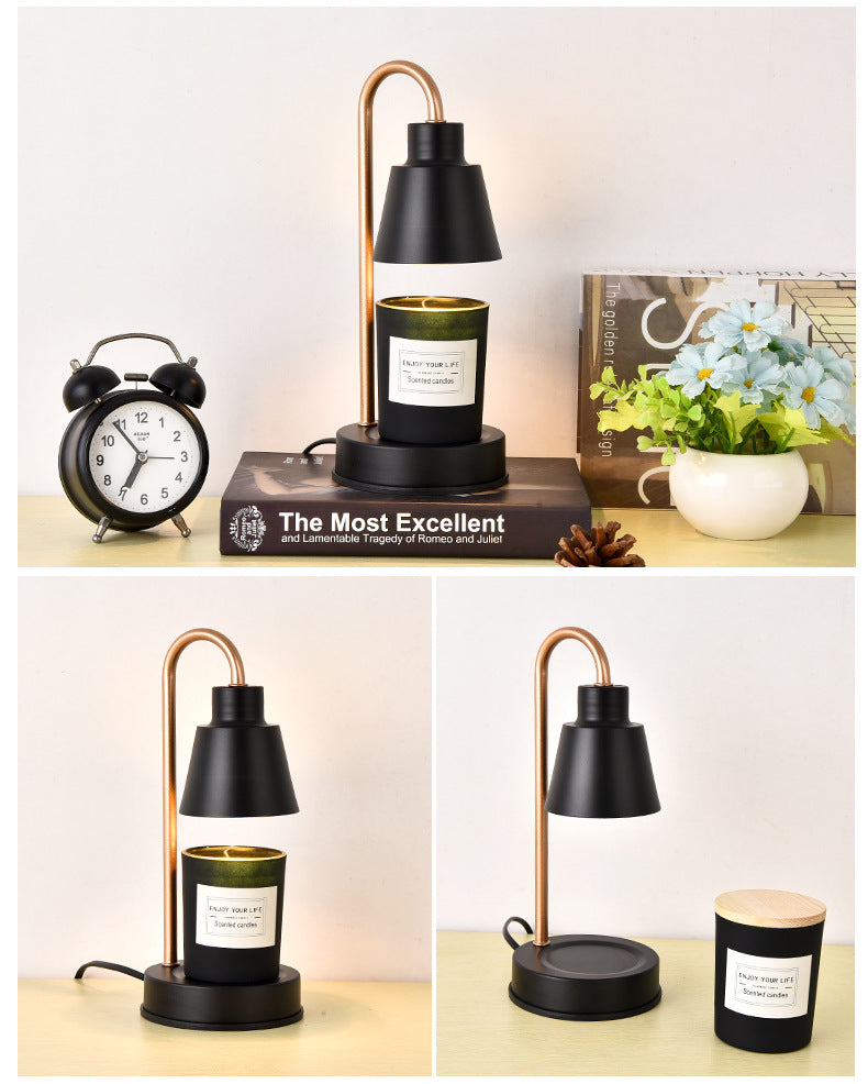 Decorative Metal Timed Small Aromatherapy Lamp