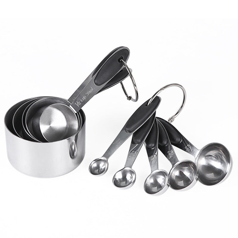Measuring cup and spoon