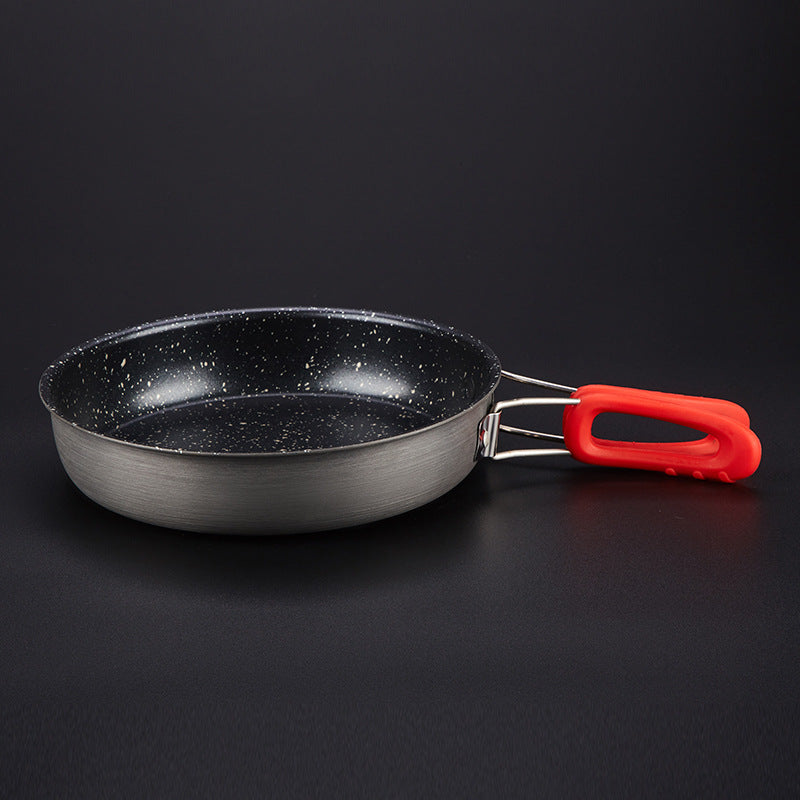 Household Outdoor Folding Small Single Frying  Pan