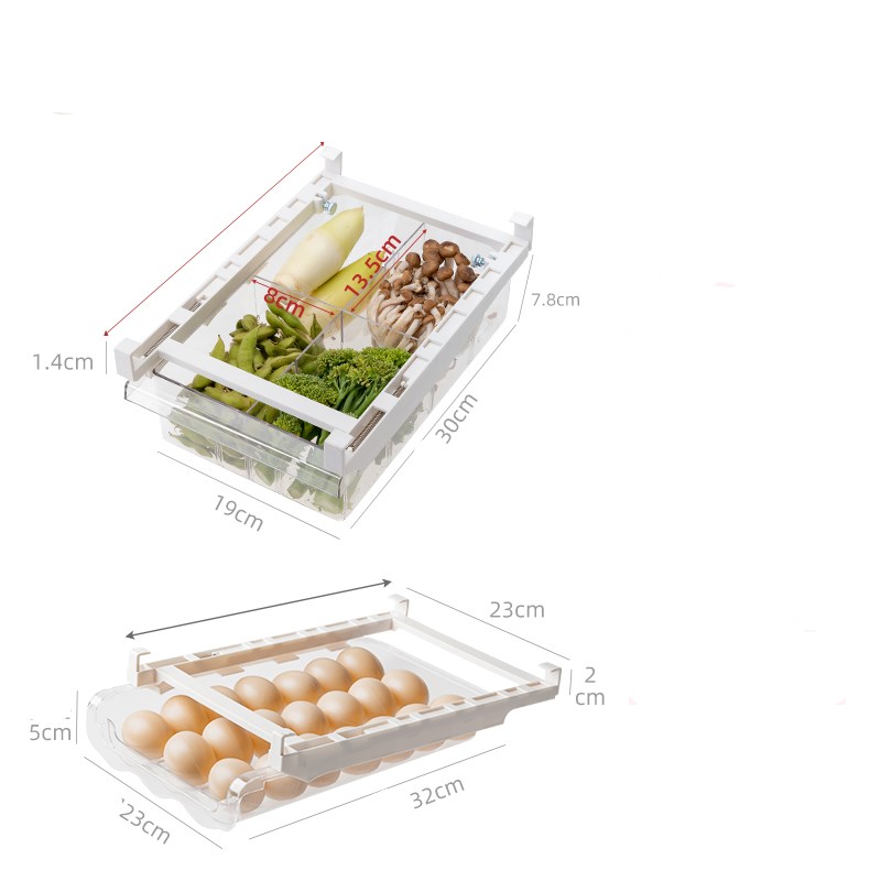 Adjustable Kitchen Refrigerator Storage Rack