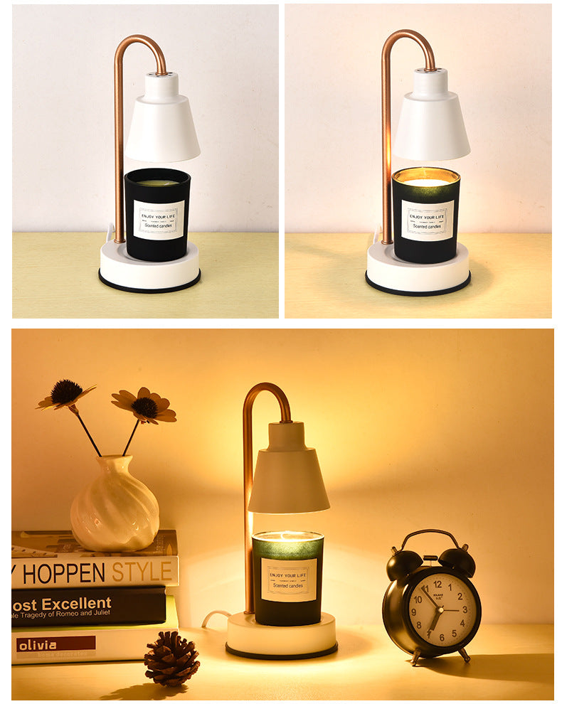 Decorative Metal Timed Small Aromatherapy Lamp