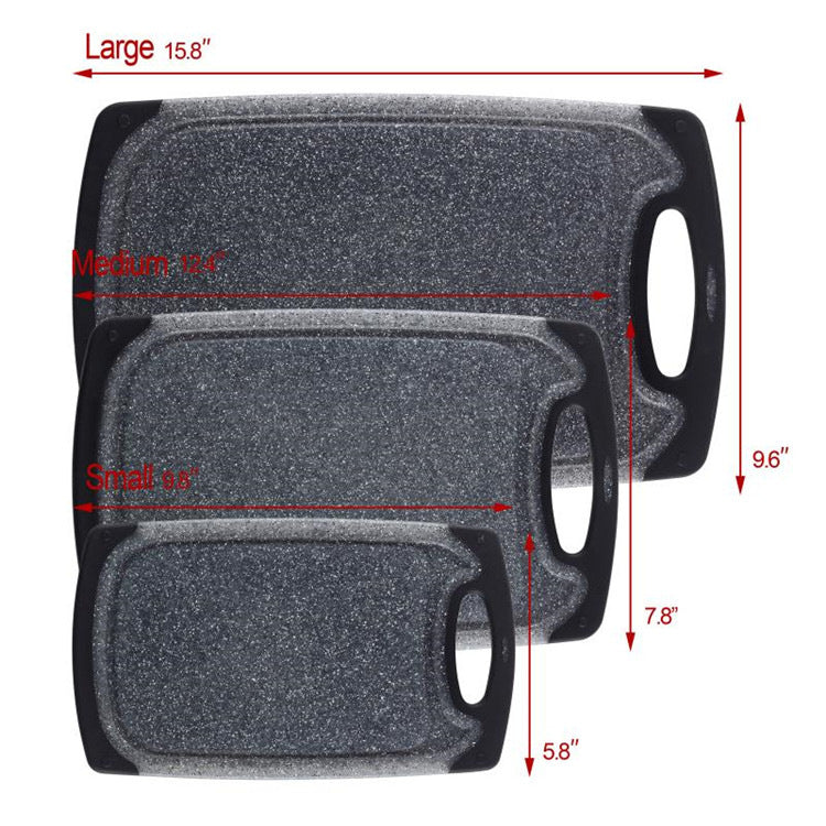 Hangable Plastic Vegetable Cutting Board Set