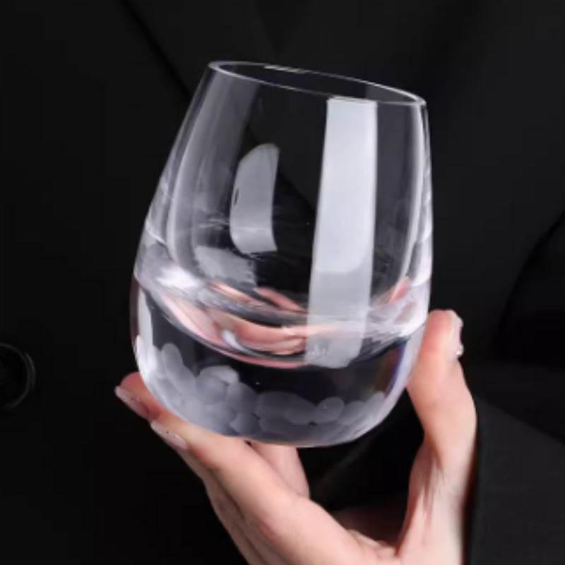 Chuyun Hand Carved Wine Glass, Whiskey Glass