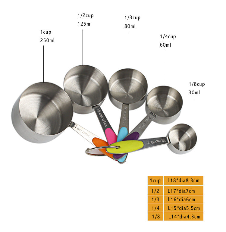 Measuring cup and spoon