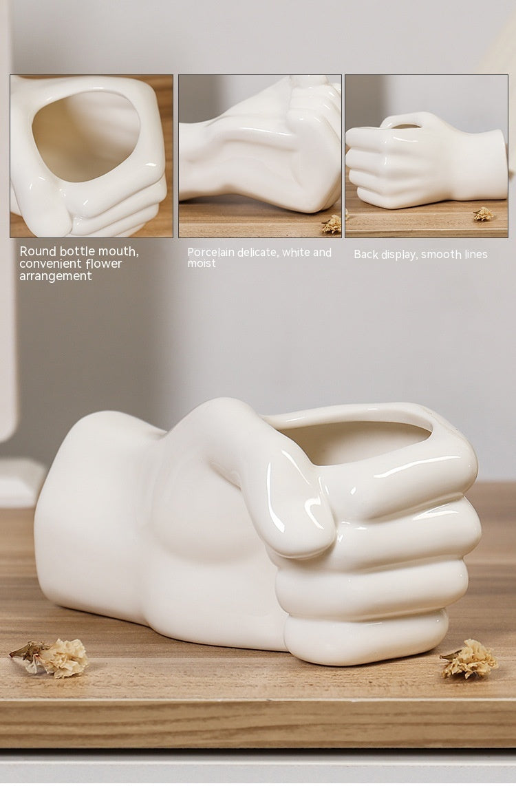 Simple Ceramic Living Room Flower Arrangement Vases