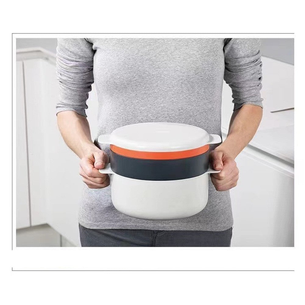 Kitchen Plastic Microwave Steaming Container Gadgets