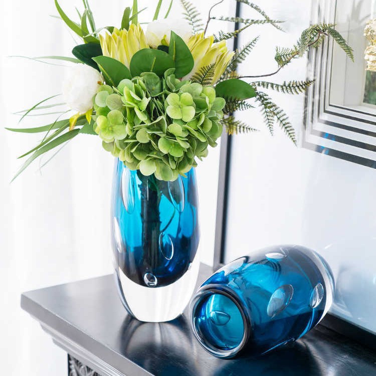 Showroom Glass Flower Vases Living Room Display Decor