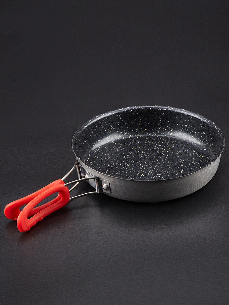 Household Outdoor Folding Small Single Frying  Pan