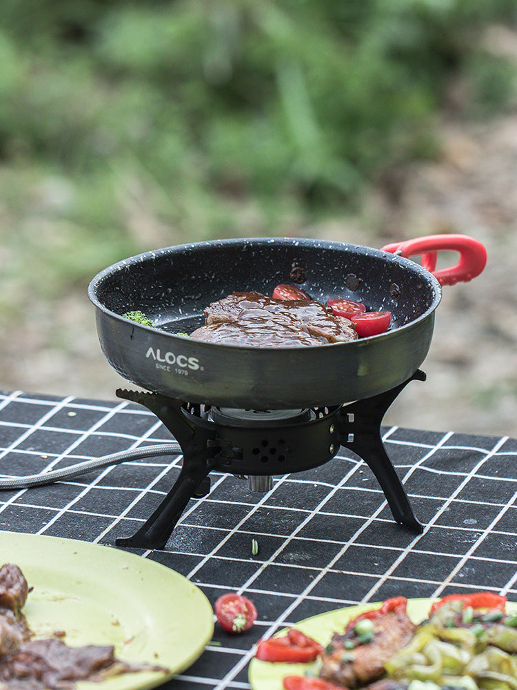 Household Outdoor Folding Small Single Frying  Pan