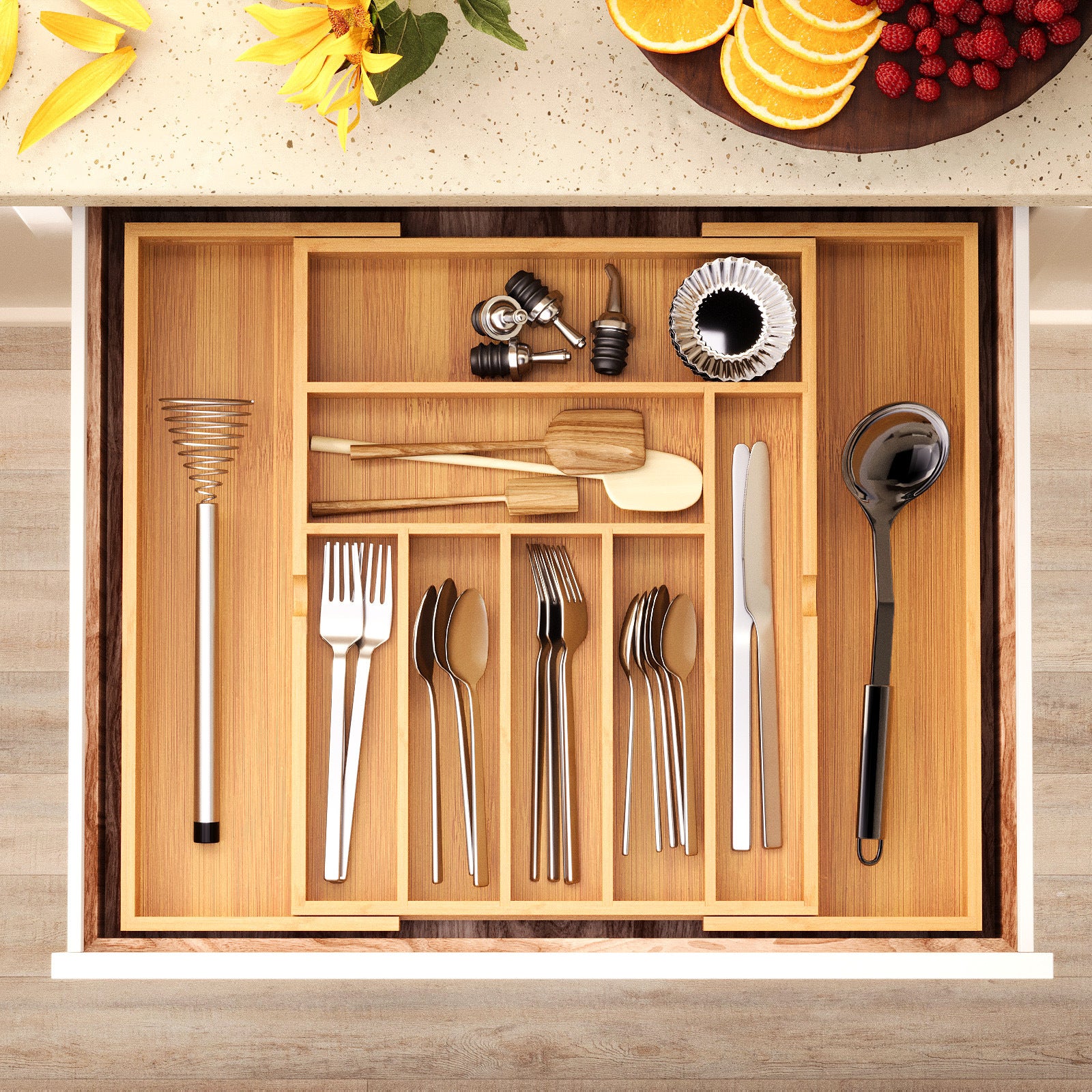 Kitchen Utensils Pull-out Retractable Tool Organizer