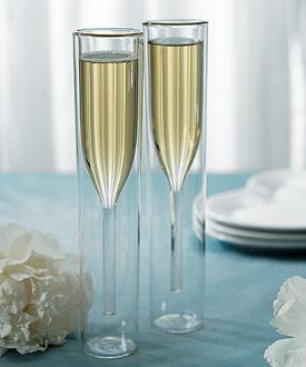 Red Wine Double Crystal Champagne Glass