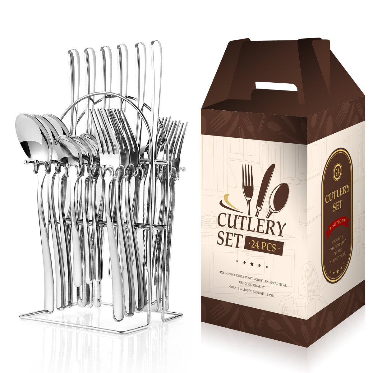 24-piece Set Moonlight 666 West Cutlery Rack
