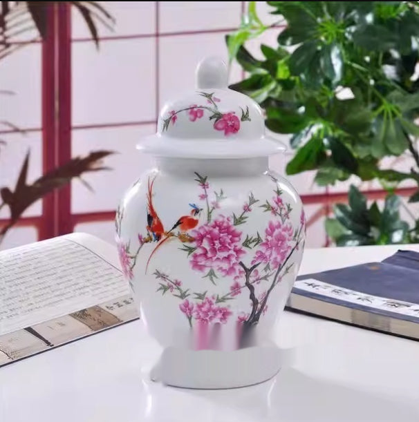 Chinese Style Decorative Porcelain Treasure And Gourd Vases